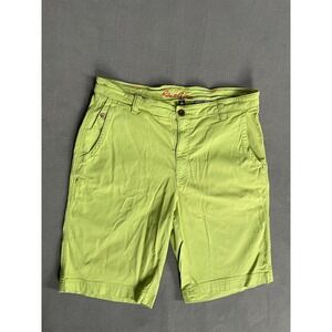 Robert Graham Mens Chino Shorts Neon Green Size 32